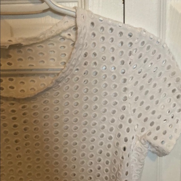 Aritzia Wilfred Capucine Eyelet T-shirt White - Picture 8 of 10